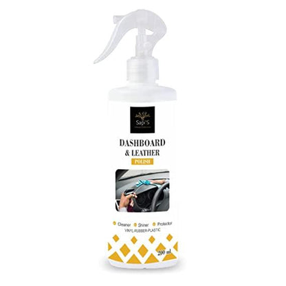 SAPI'S Dashboard & Leather Polish to Shine Black Look, Zero dust Attraction & Spotless Car Care/Car Accessories