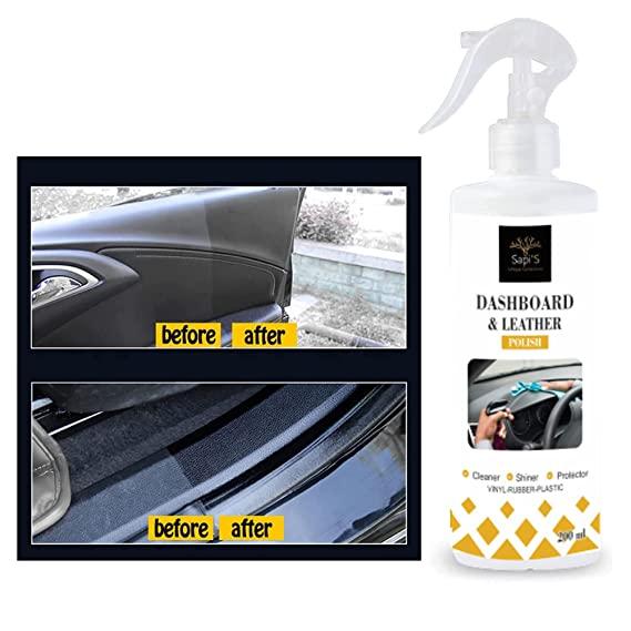 SAPI'S Dashboard & Leather Polish to Shine Black Look, Zero dust Attraction & Spotless Car Care/Car Accessories